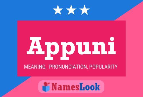 Appuni Name Poster