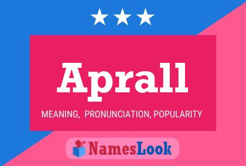 Aprall Name Poster