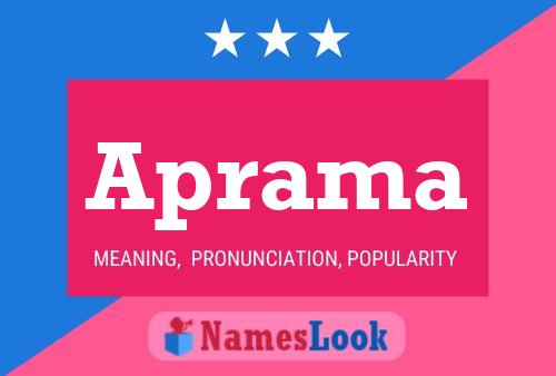 Aprama Name Poster