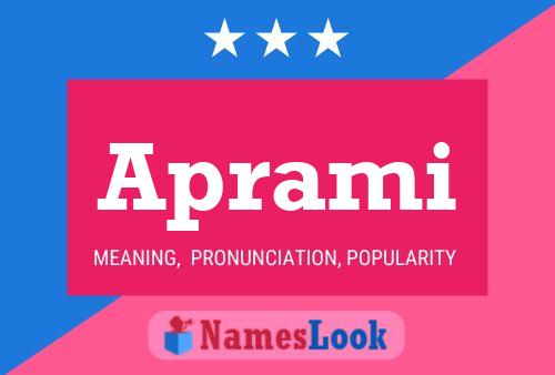 Aprami Name Poster