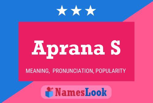 Aprana S Name Poster