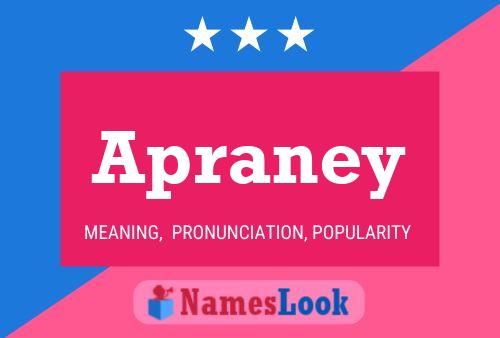 Apraney Name Poster