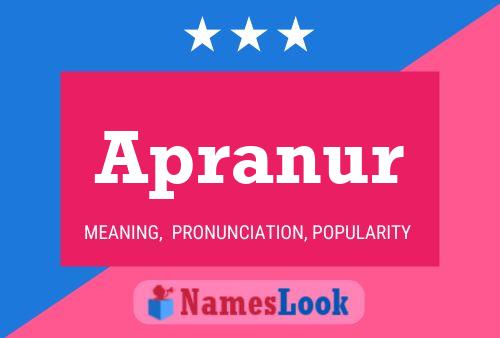 Apranur Name Poster