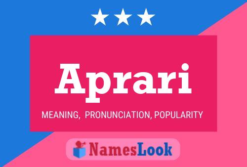 Aprari Name Poster