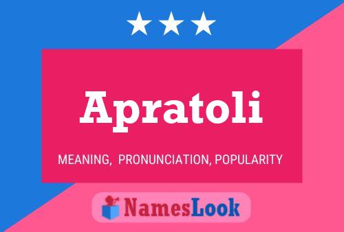 Apratoli Name Poster