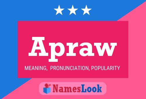 Apraw Name Poster