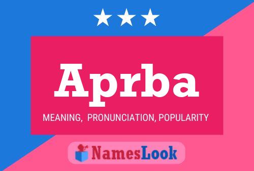 Aprba Name Poster