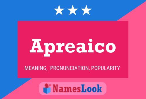 Apreaico Name Poster