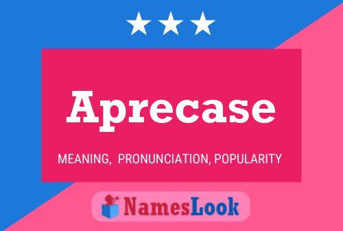 Aprecase Name Poster