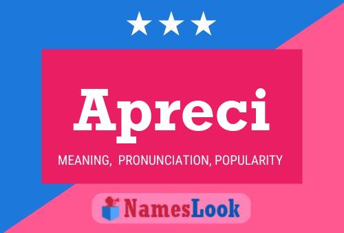 Apreci Name Poster