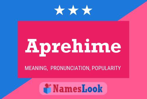 Aprehime Name Poster