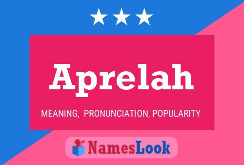 Aprelah Name Poster