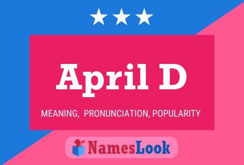 April D Name Poster