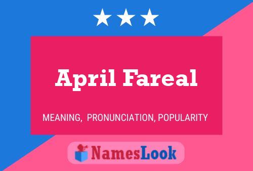 April Fareal Name Poster