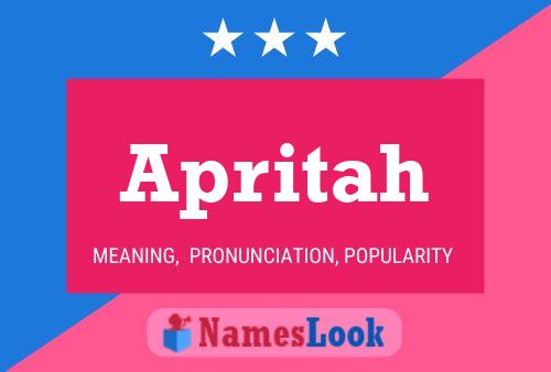 Apritah Name Poster