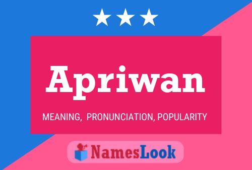 Apriwan Name Poster