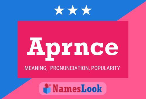 Aprnce Name Poster