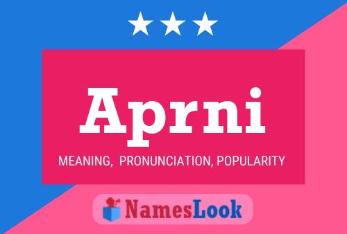 Aprni Name Poster