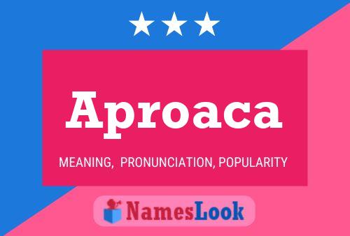 Aproaca Name Poster