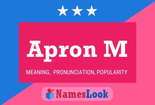 Apron M Name Poster