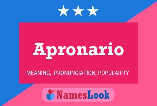 Apronario Name Poster