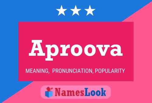 Aproova Name Poster