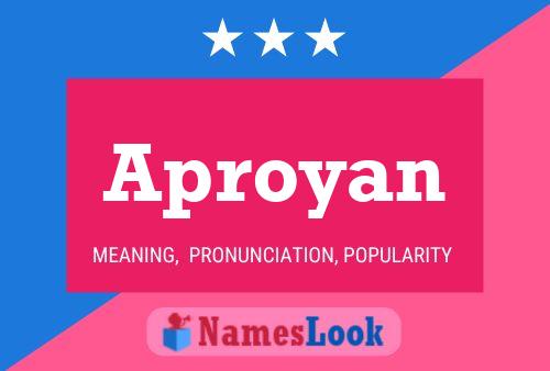 Aproyan Name Poster