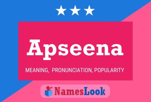 Apseena Name Poster