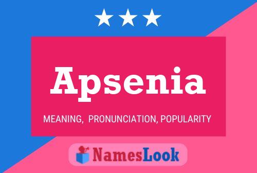 Apsenia Name Poster