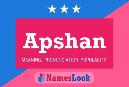 Apshan Name Poster