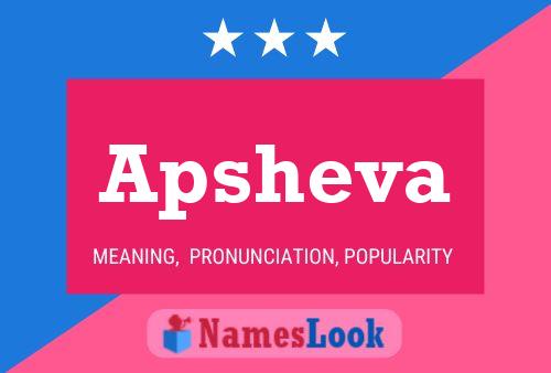 Apsheva Name Poster