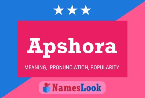 Apshora Name Poster