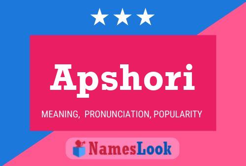 Apshori Name Poster