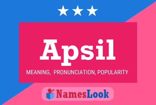 Apsil Name Poster