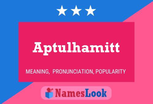 Aptulhamitt Name Poster