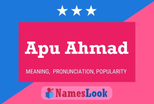 Apu Ahmad Name Poster