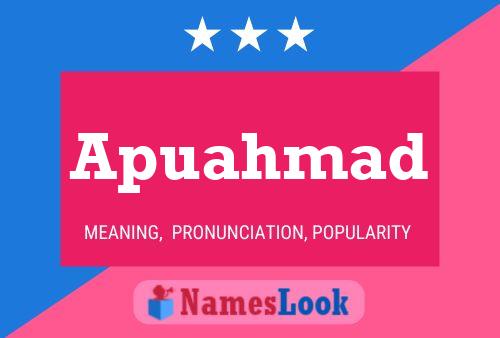 Apuahmad Name Poster