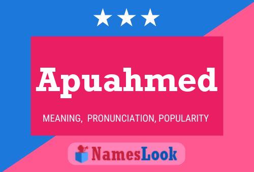 Apuahmed Name Poster