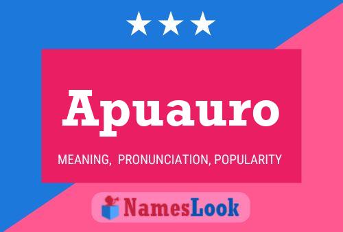 Apuauro Name Poster