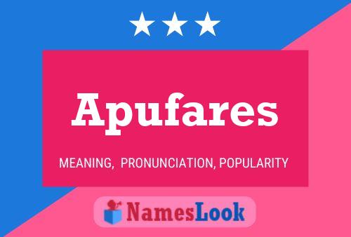 Apufares Name Poster