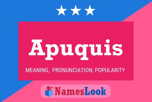 Apuquis Name Poster