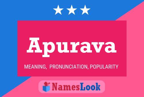 Apurava Name Poster