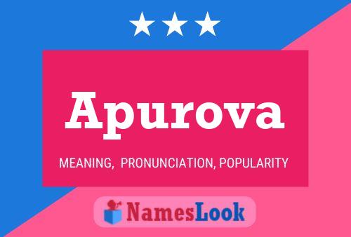 Apurova Name Poster