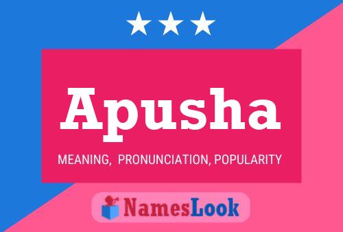 Apusha Name Poster