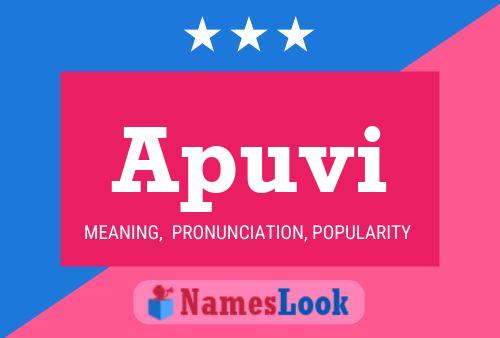 Apuvi Name Poster