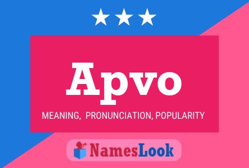 Apvo Name Poster