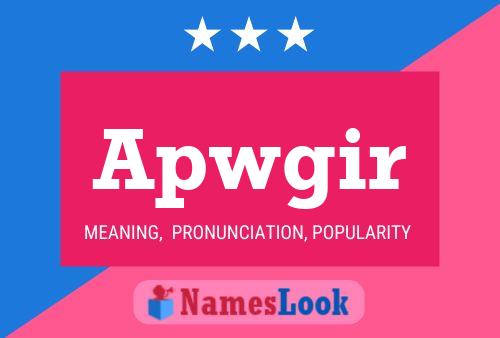 Apwgir Name Poster