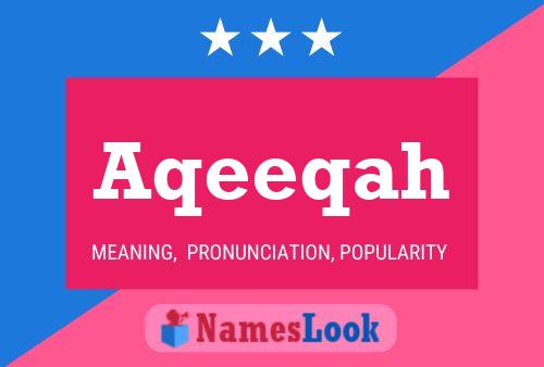 Aqeeqah Name Poster