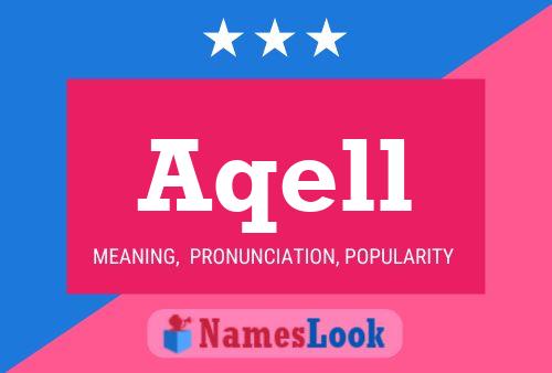 Aqell Name Poster