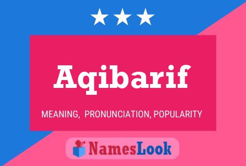 Aqibarif Name Poster